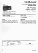 Panasonic SBAFC300 SBAFC300 User Guide